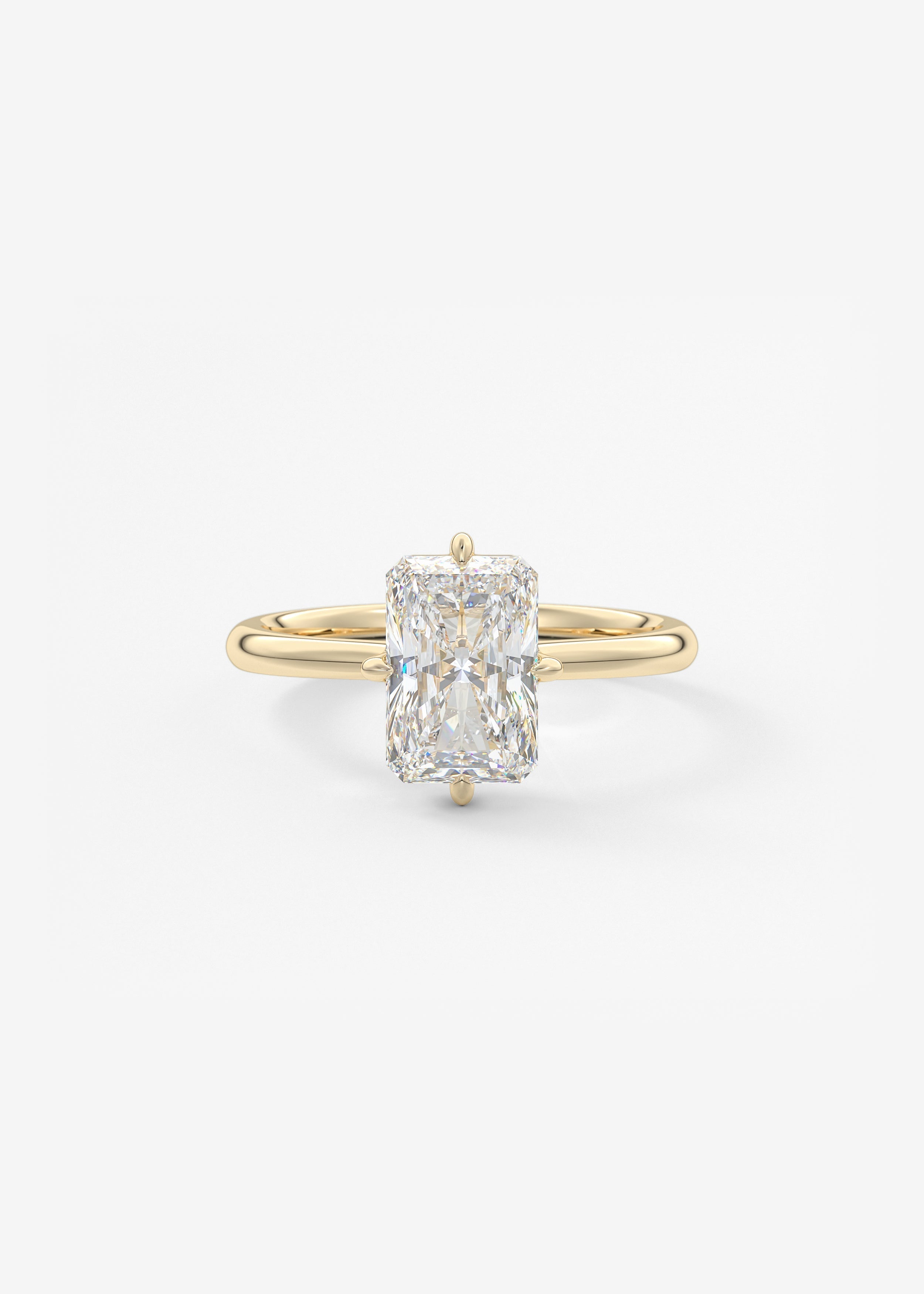 Oval Solitaire With Raised Basket Gallery Lab Grown Diamond Engagement Ring